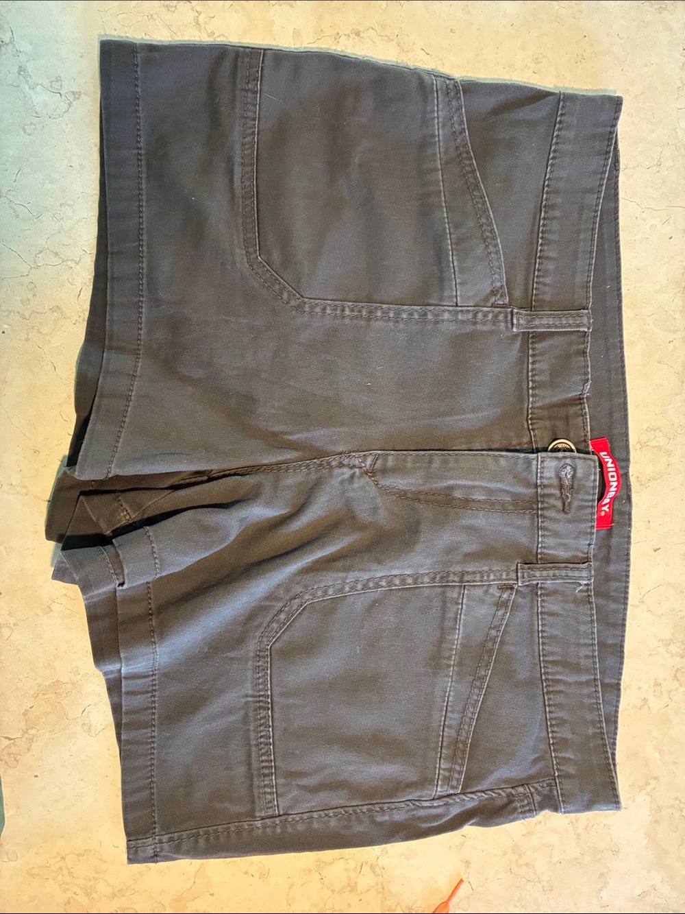UNIONBAY Dark Gray Utility Skort